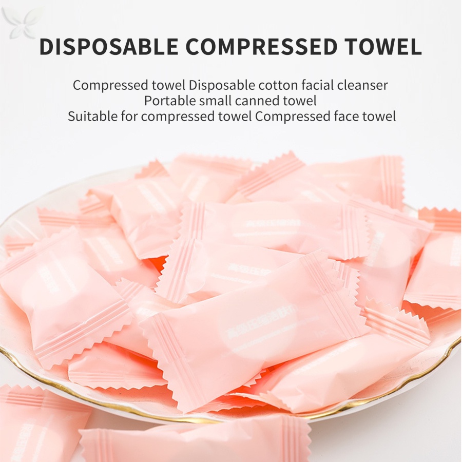 Khăn Nén cotton Dùng Một Lần Để Lau Mặt