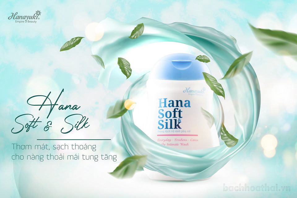 [Làm hồng] Dung dịch vệ sinh phụ nữ Hana Soft Silk