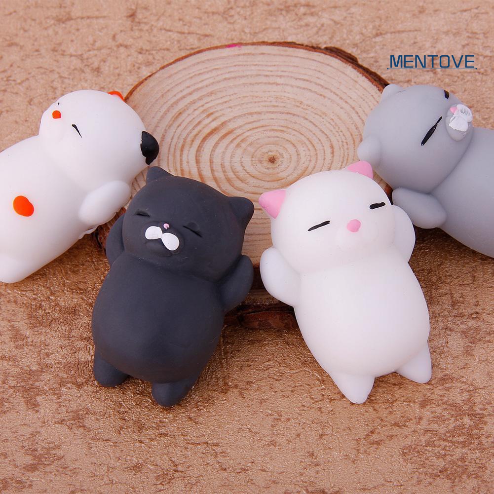 Đồ Chơi Nắn Bóp Đàn Hồi Giảm Stress Hình Mèo Hoạt Hình