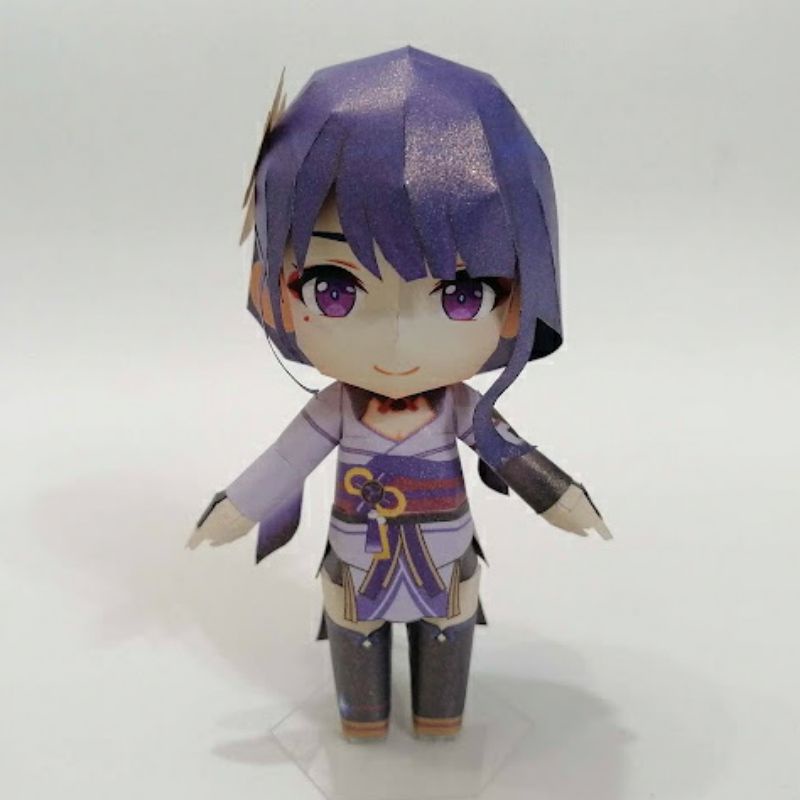 Mô hình giấy anime girl Chibi Raiden Shogun  game