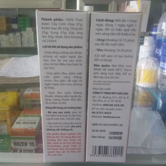 Nước xông tắm gội cho bà mẹ sau sinh:Tắm bà mẹ TAMMAMASS.