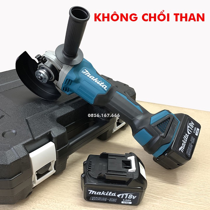 Máy Mài Pin MAKITA 118V Không Chổi Than Siêu Khoẻ - Máy mài góc, Máy cắt cầm tay