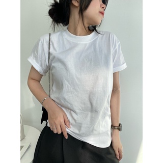 BASIC TEE - Áo thun trơn cổ tròn form vừa HEIBYHER