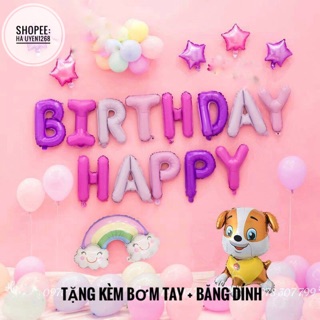 Set trang trí Happy birthday cho bé