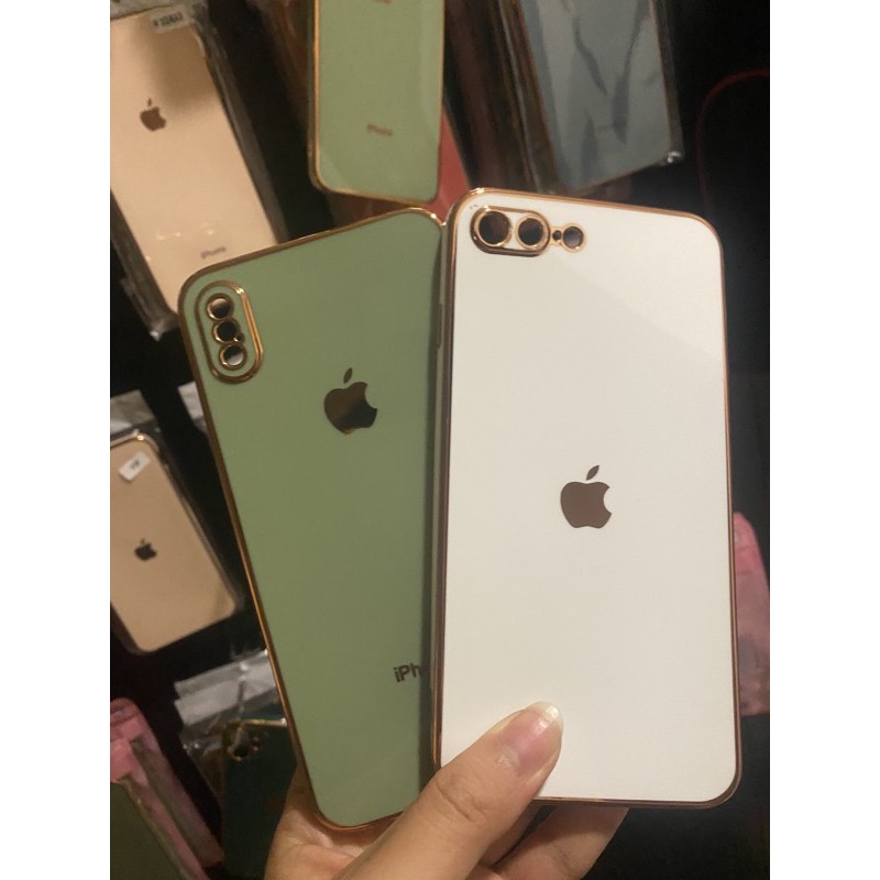 Ốp lưng iphone, viền xi dẻo mạ vàng độ iphone 12 cho plus/7/7plus/8/8plus/x/xs/xs max/11/11 promax/12pro/12promax