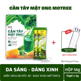 Bột cần tây mật ong Motree kháng mỡ , đẹp da, bột cần tây mật ong 14 gói chia sẵn