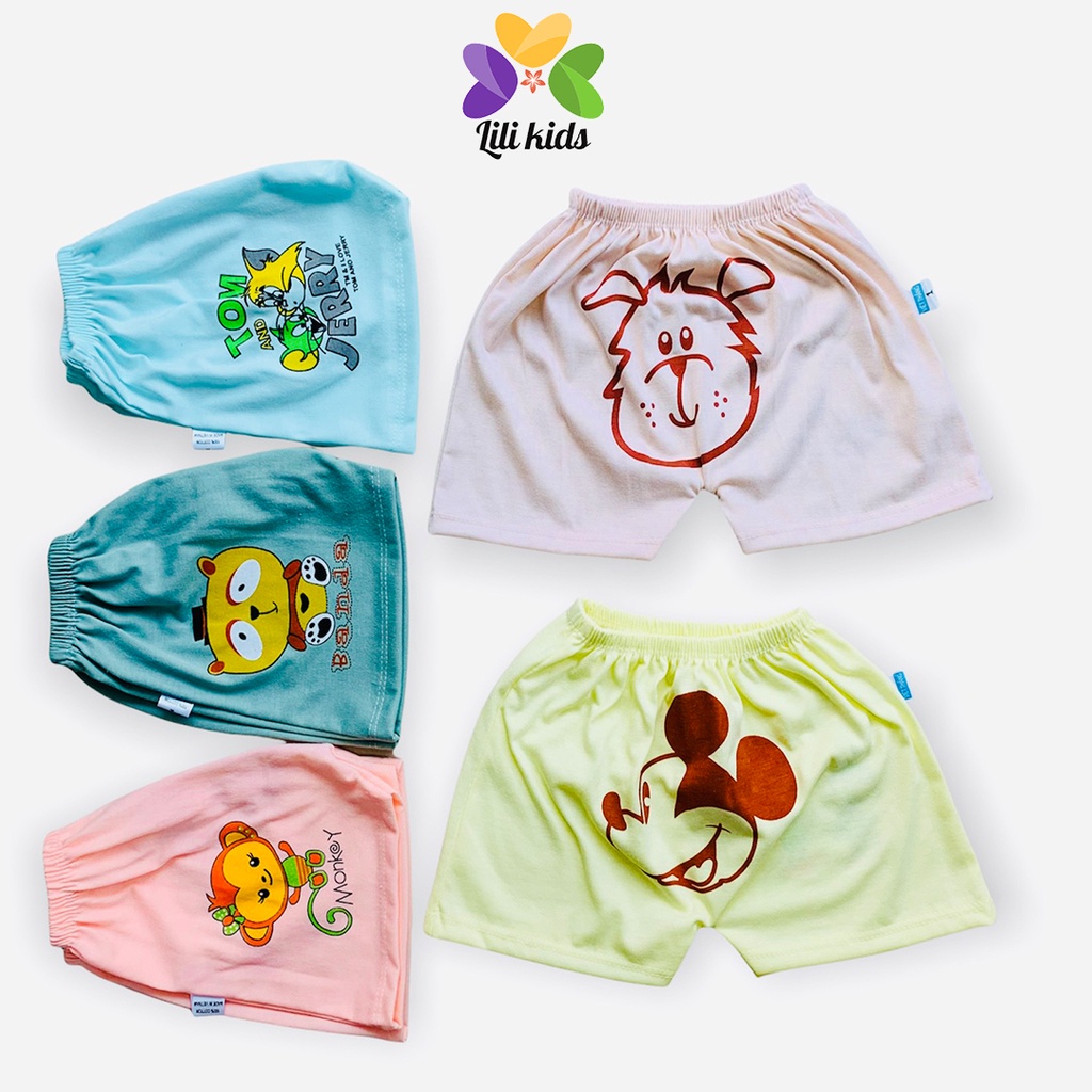 Quần Chục LILI.KIDS Cho Bé Quần Ngắn Cotton Cho Bé Trai Bé Gái In Mông QC02