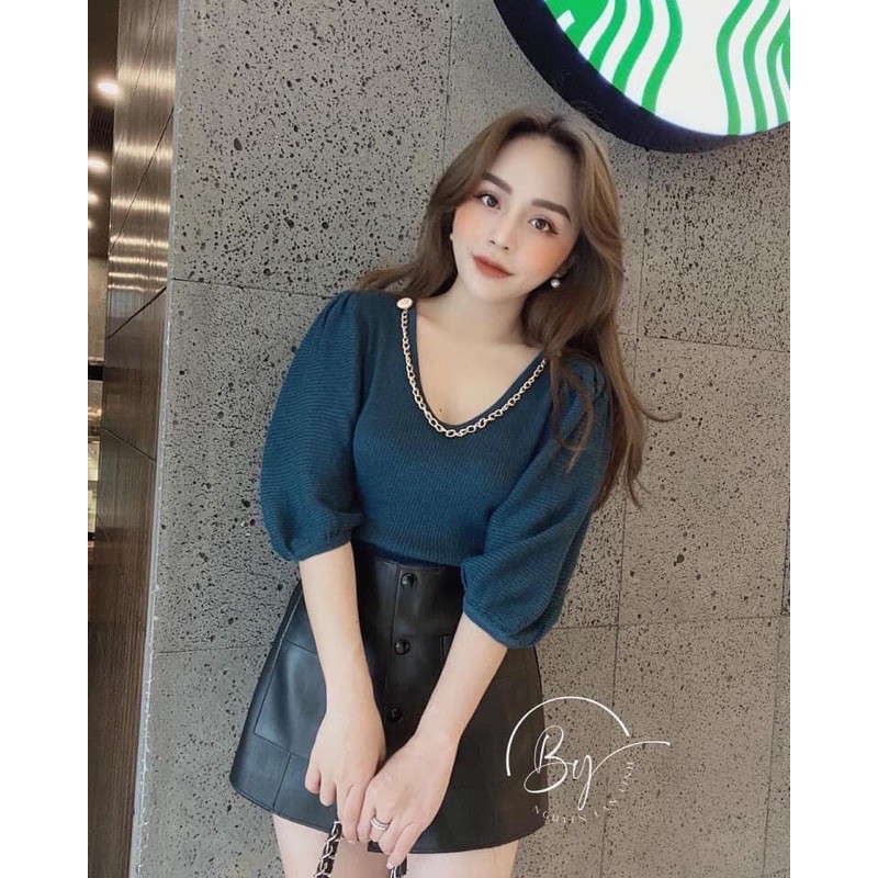 Chân váy da 2 nắp túi (110k) | BigBuy360 - bigbuy360.vn