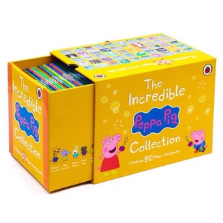 [Big Sale!] Bộ nhập Peppa pig 50q- THE INCREDIBLE PEPPA PIG COLLECTION - 50q Hộp vàng