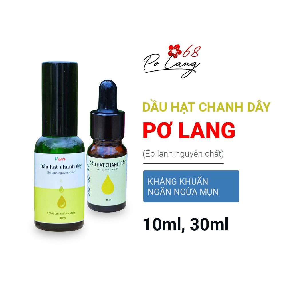 Tinh Dầu Hạt Chanh Dây Pơ Lang Nguyên Chất Tự Nhiên,Kháng Khuẩn,Sạch Mụn Chính Hãng 100% 10/30ml