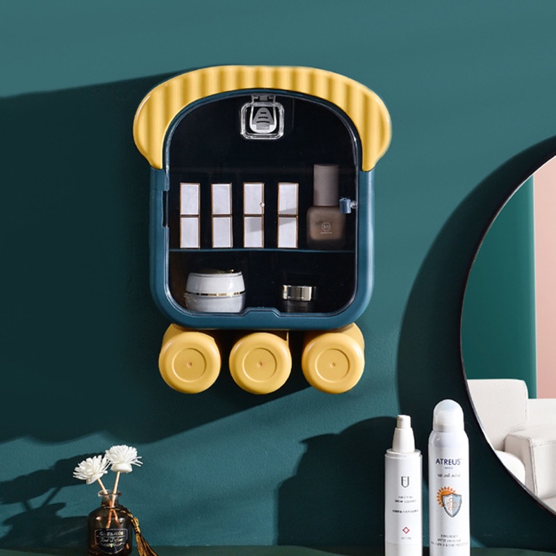 Giá Đỡ Bàn Chải Đánh Răng / Cốc Súc Miệng Gắn Tường Tiện Lợi