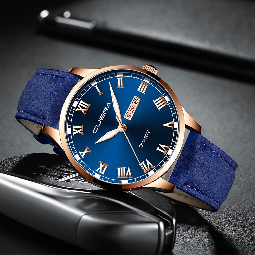 Đồng hồ thể thao CRRJU 892L chất liệu sa phong cách doanh nhân không thấm nước chuyên dụng cho nam