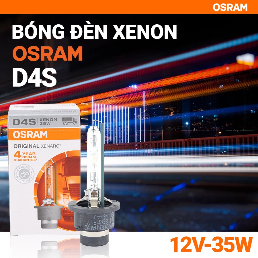 Bóng Đèn Xenon OSRAM Original D4S 66440 12V 35W - Nhập Khẩu Chính Hãng