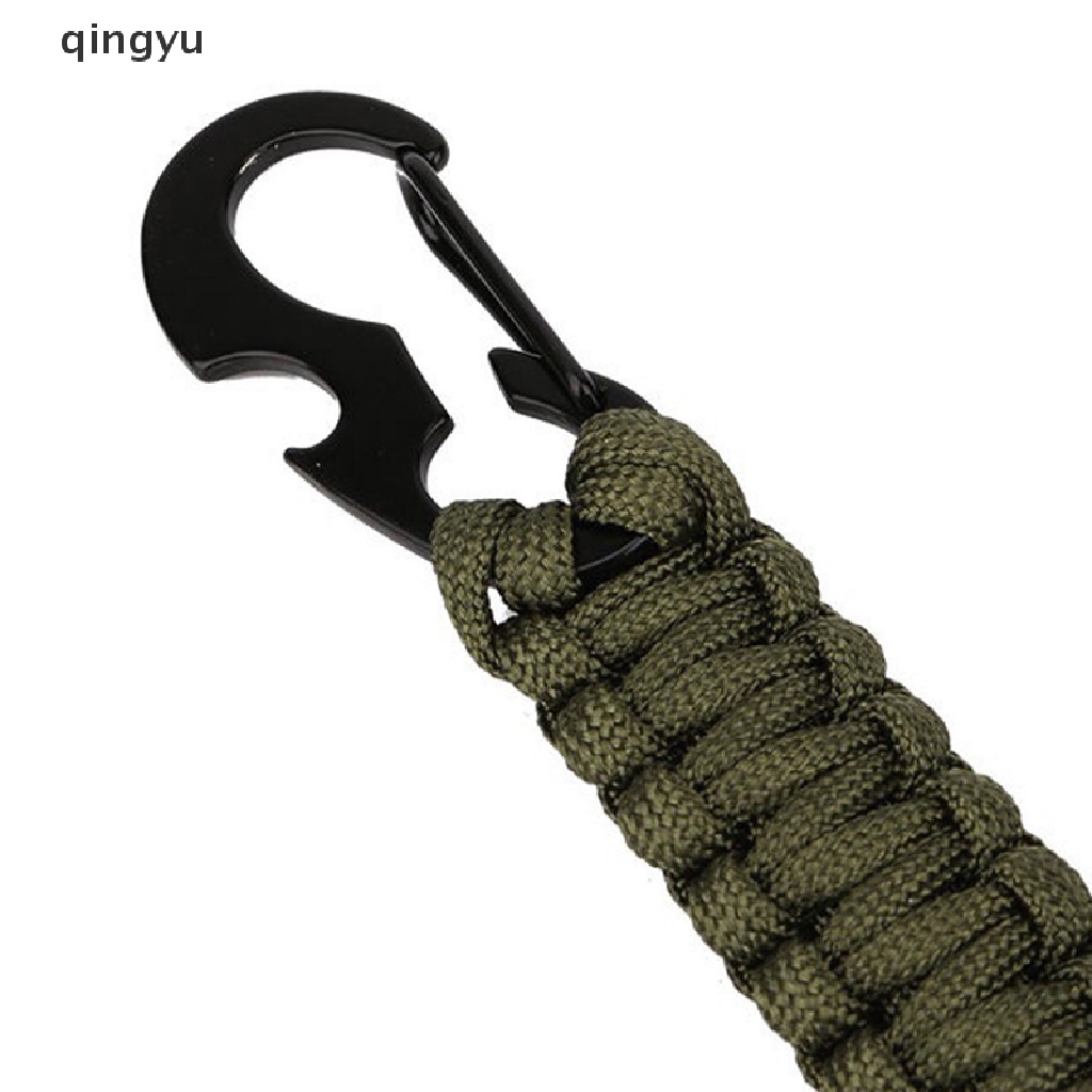 Móc Khóa Carabiner Kiêm Đồ Khui Nắp Chai Họa Tiết Rằn Ri