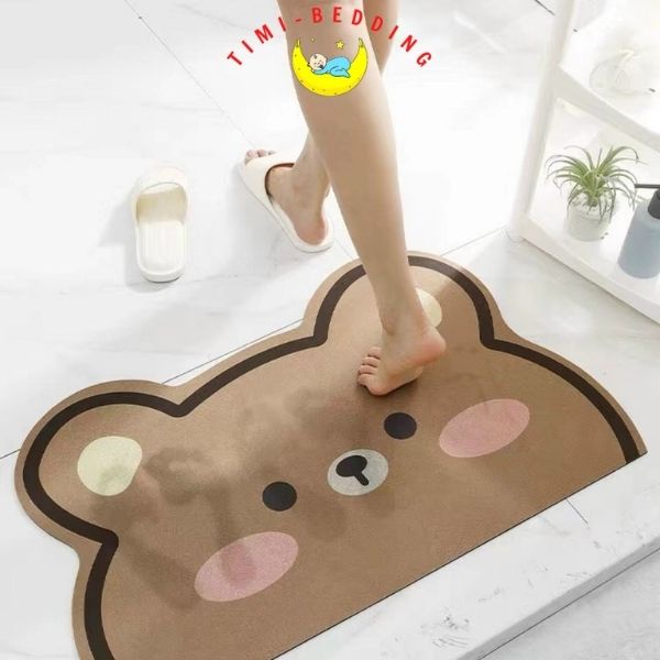 Thảm nhà tắm hút nước – Thảm lau chân thấm nước, siêu thấm, chùi chân, trang trí – Timibedding