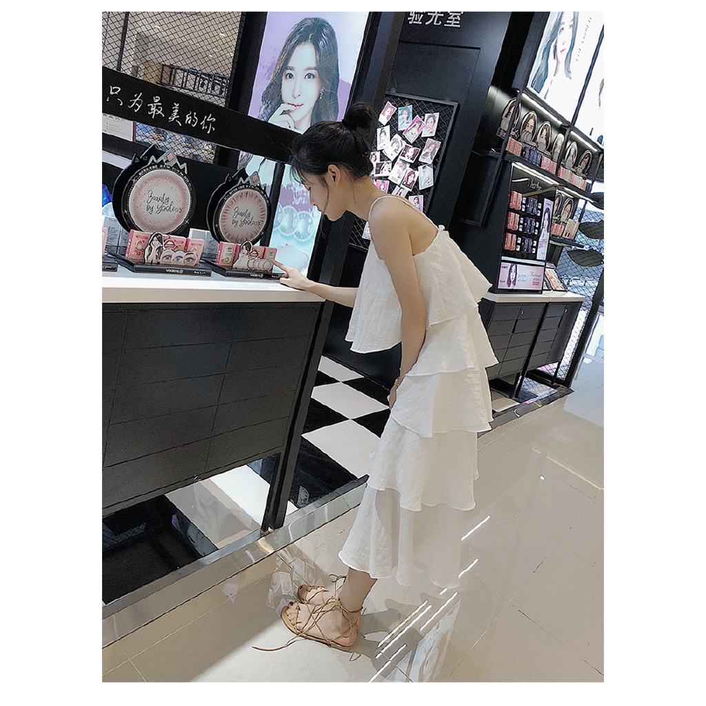 Đầm Midi Cotton Xếp Tầng Xinh Xắn Dành Cho Nữ | BigBuy360 - bigbuy360.vn