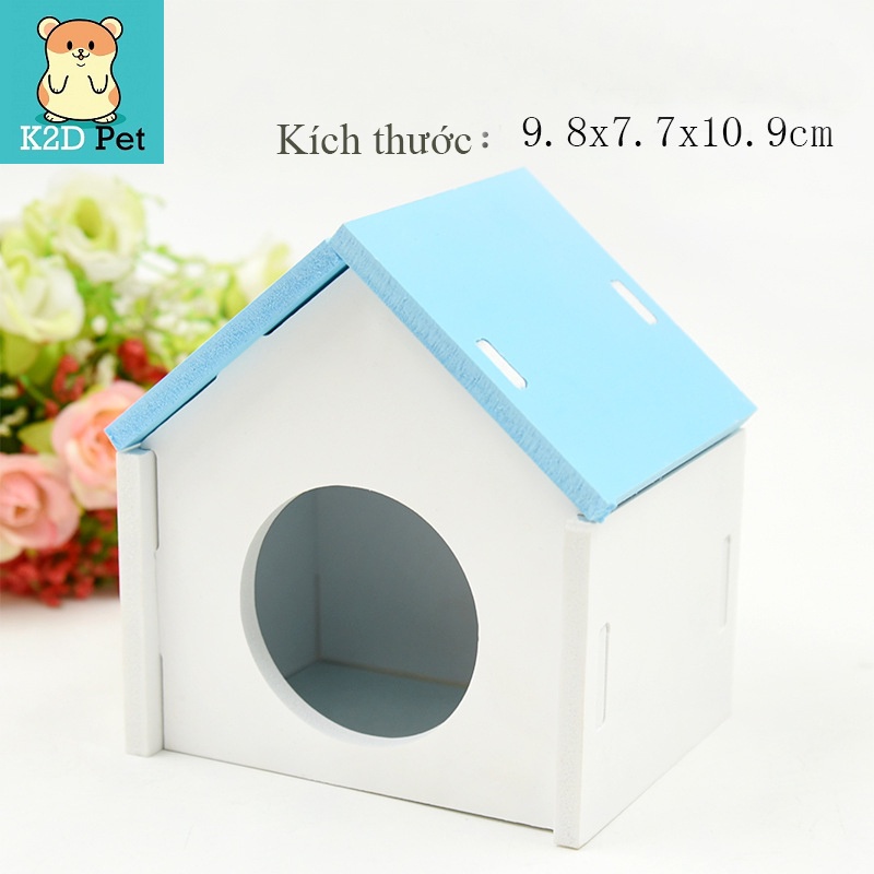 Nhà gỗ mái nhọn cho hamster