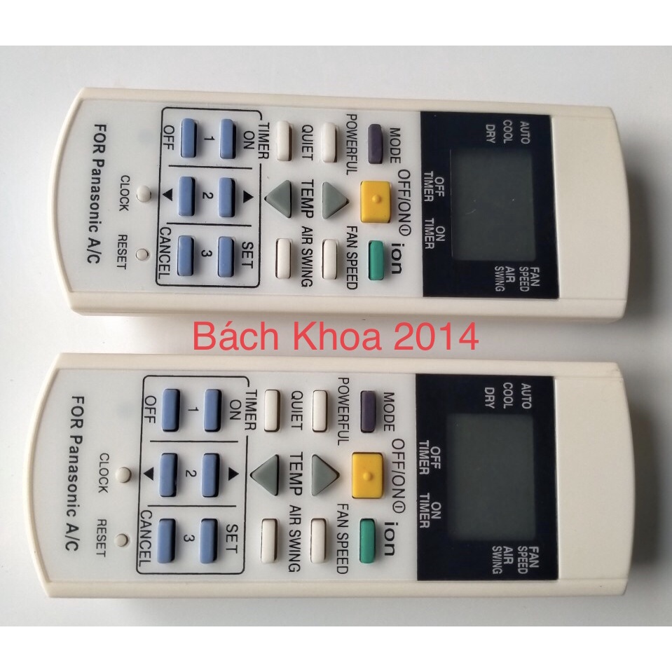 Điều khiển điều hoà Panasonic  1 chiều, tặng thêm pin 2AA