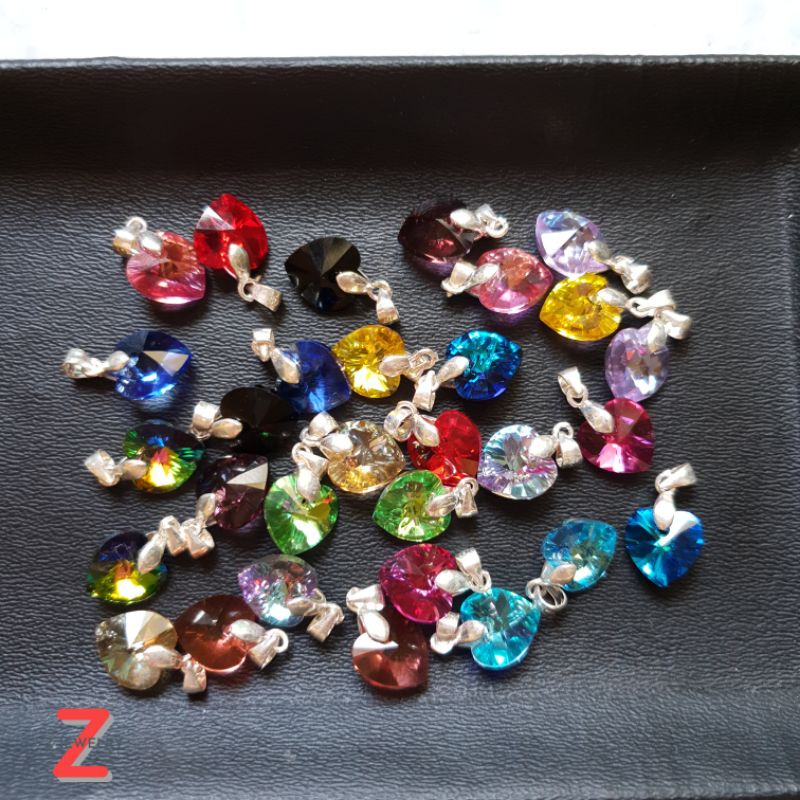 Mặt dây chuyền Trái Tim pha lê Swarovski nhiều màu