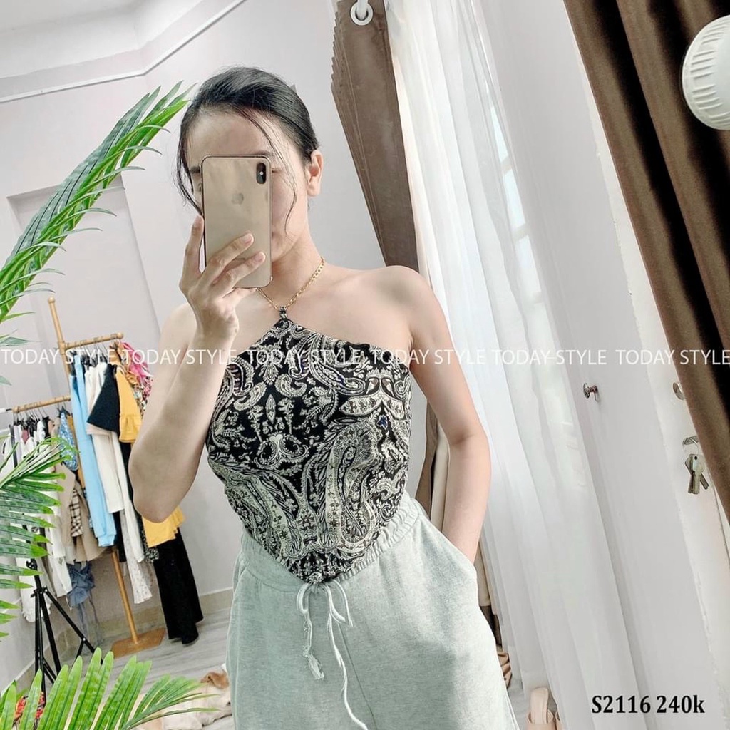 SET CROPTOP YẾM THỔ CẨM KÈM QUẦN JOGGER XÁM BO LAI