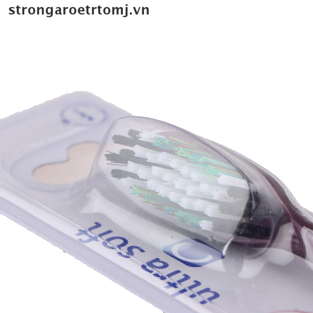 Set 10 Bàn Chải Đánh Răng Lông Siêu Cứng Làm Trắng Răng Chữ Thập