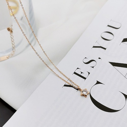 Dây Chuyền Ngôi Sao Nhỏ Xinh Titan Ko Đen TT 3106