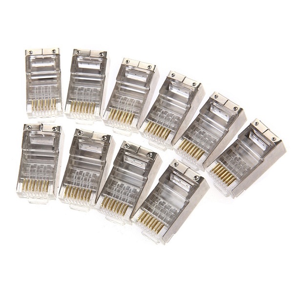 Hạt Mạng Cat 6 Bọc Nhôm Chống Nhiễu UGREEN 20333 (Túi 10 hạt) - Hàng Chính Hãng