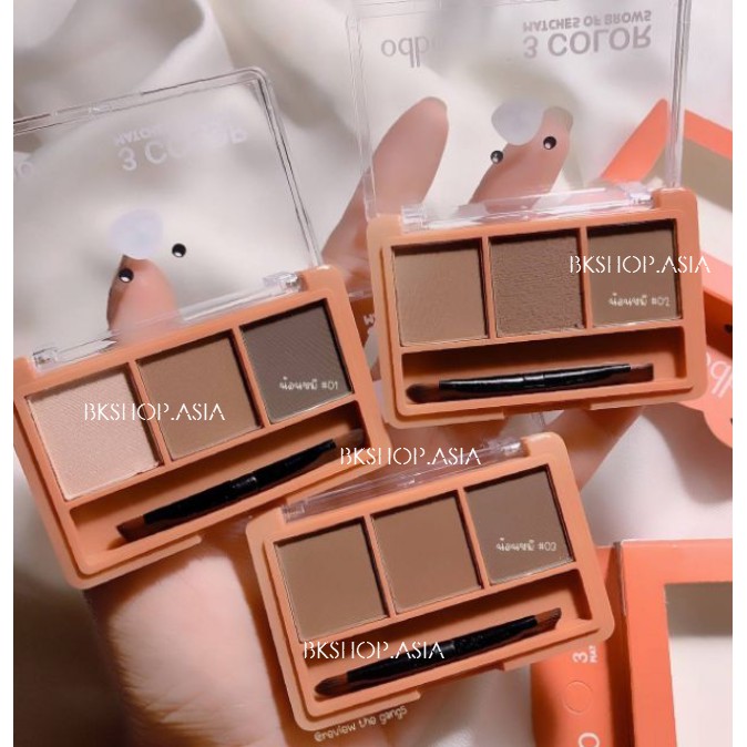 [Auth Thái ] Set Kẻ Mày Odbo 3 Color Matches Of Brows OD797