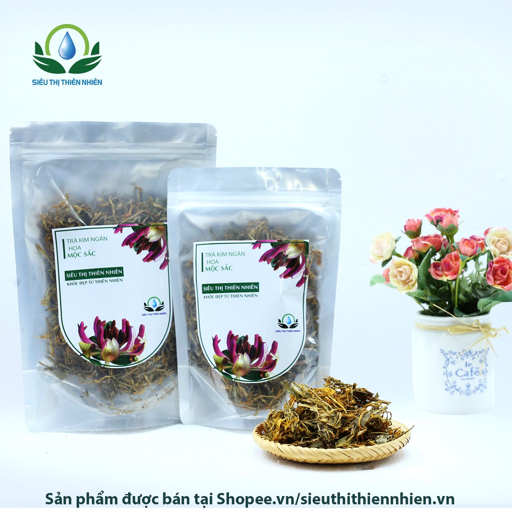 Kim ngân hoa Việt sấy khô Mộc Sắc 500g, trà kim ngân hoa sấy lạnh của Siêu Thị Thiên Nhiên