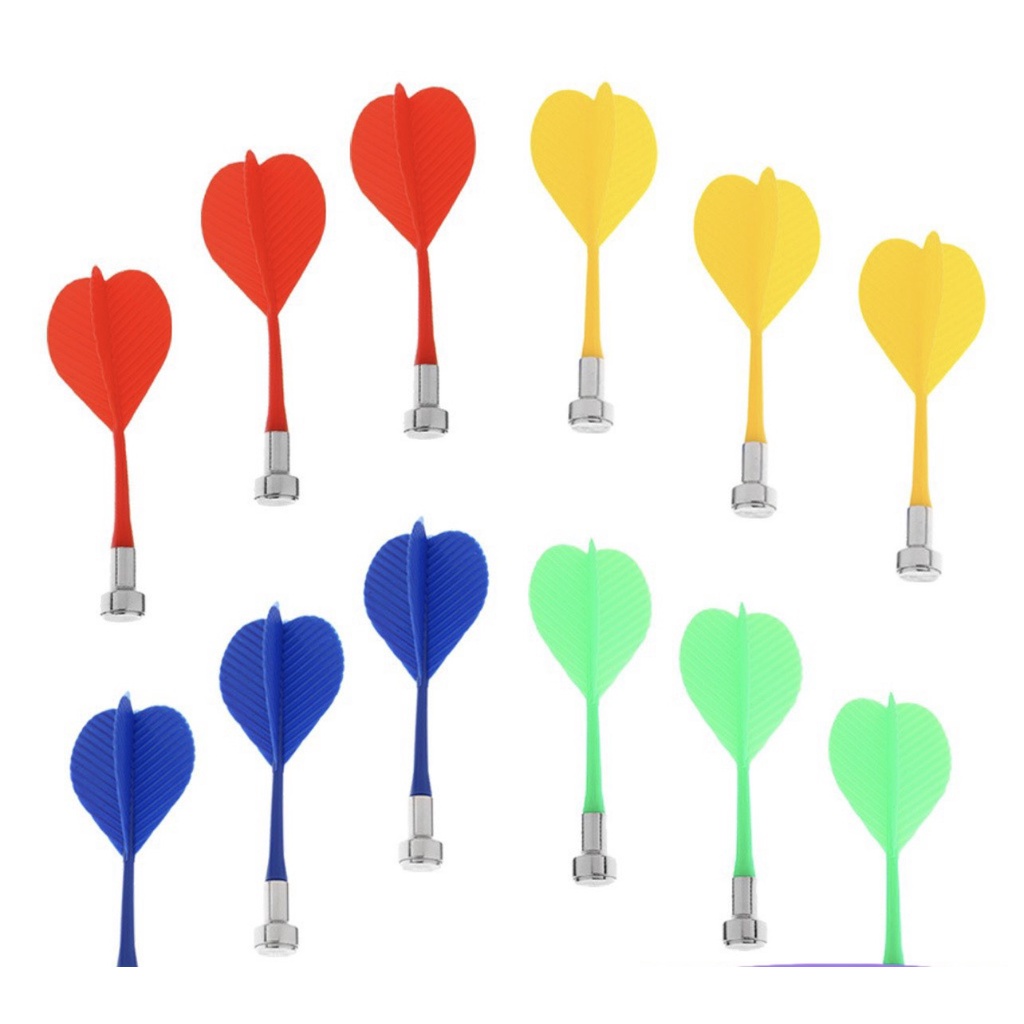 Set 3 phi tiêu gắn nam châm nhiều màu sắc vui chơi an toàn
