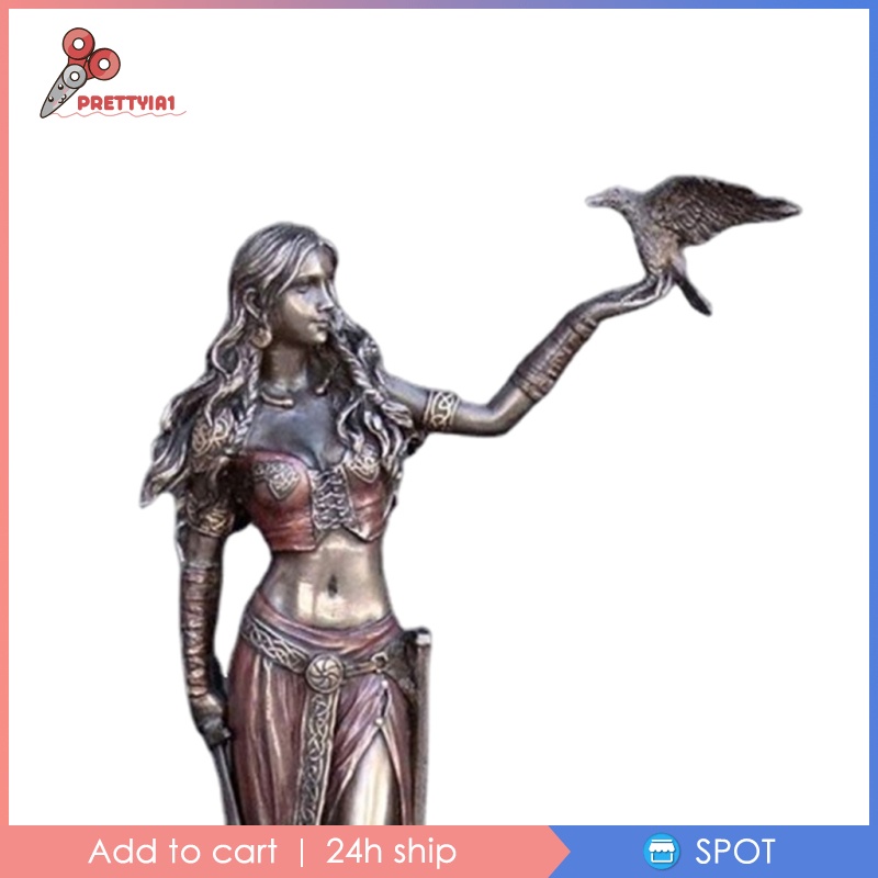 Tượng Nữ Thần Chiến Binh Celtic Bằng Nhựa Resin Dùng Trang Trí Nhà Cửa