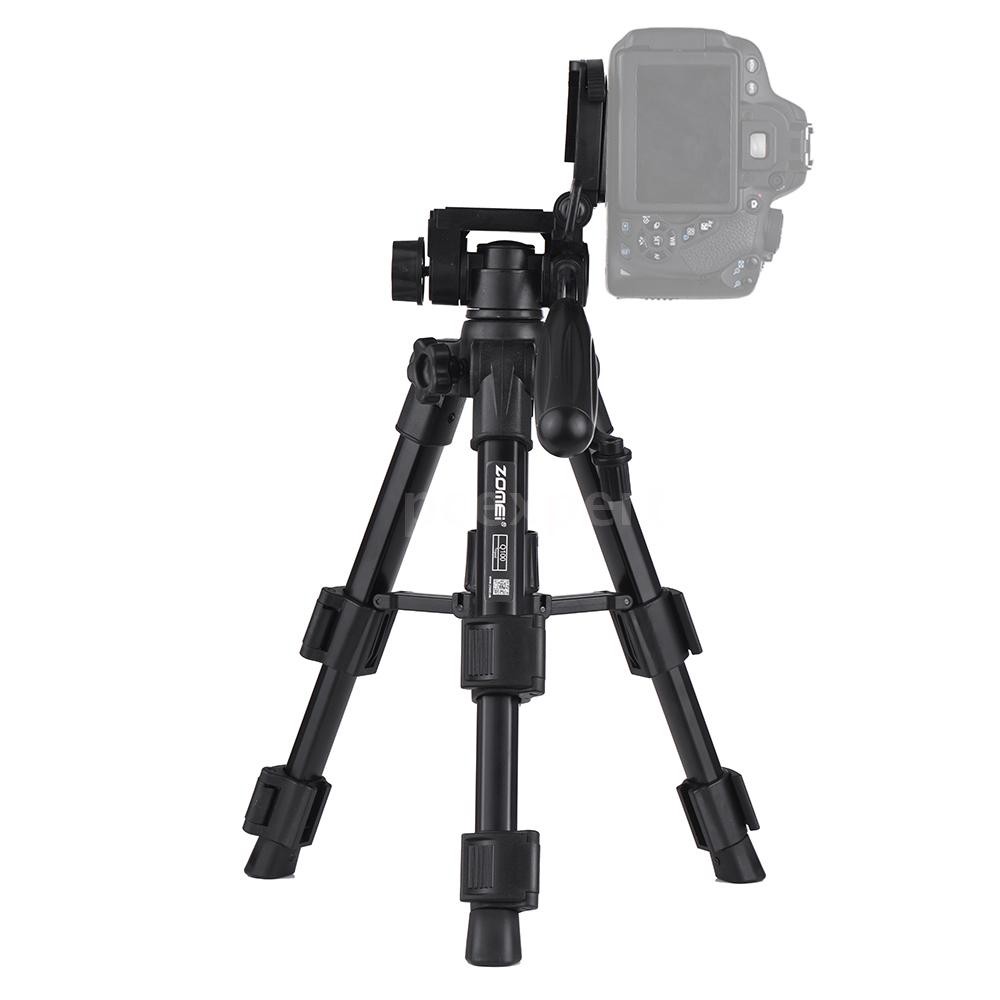 Giá đỡ 3 chân camera mini bằng nhôm nhẹ ZOMEI Q100 52cm/20" kích thước nhỏ gọn mang đi du lịch