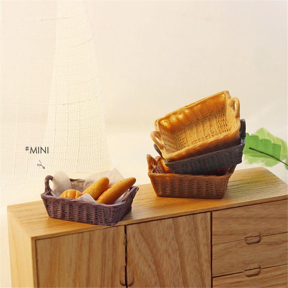 Giỏ Đựng Thực Phẩm Mini Màu Cầu Vồng Trang Trí Nhà Búp Bê