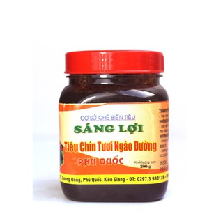 Combo 4 hũ(2 hũ tiêu ngào đường+2 hũ mắm ruốc ăn liền)SÁNG LỢI 200gr