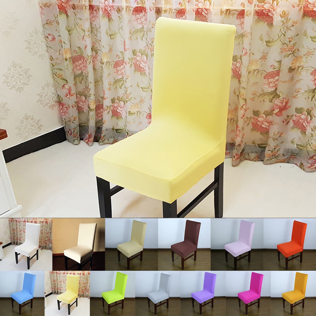 Vỏ bọc ghế trang trí màu trơn đơn giản dùng trong nhà hàng khách sạn