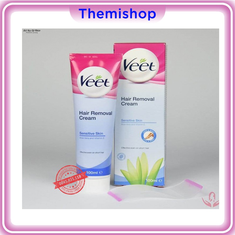 Kem tẩy lông Veet của Pháp 100ml – Cream Depilatoire- HÀNG CHÍNH HÃNG CS34