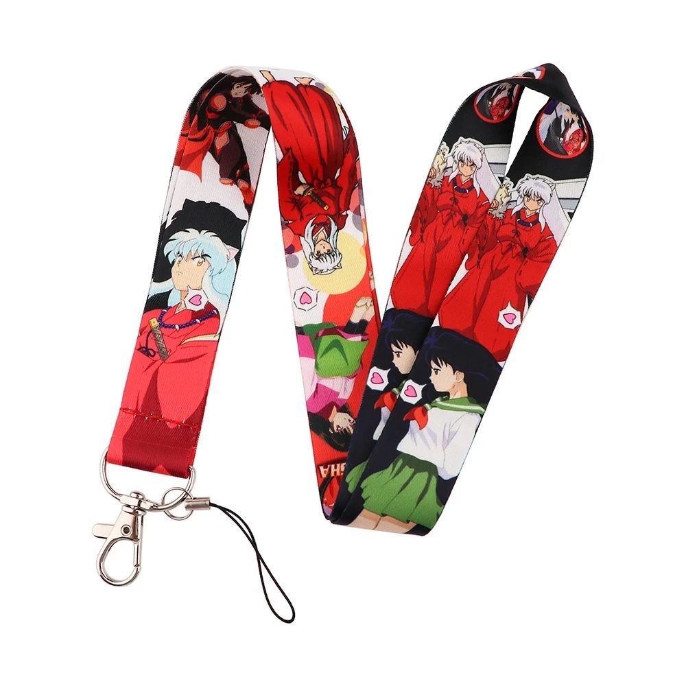 Dây Đeo Cổ Họa Tiết Inuyasha Để Gắn Điện Thoại Di Động Tiện Dụng