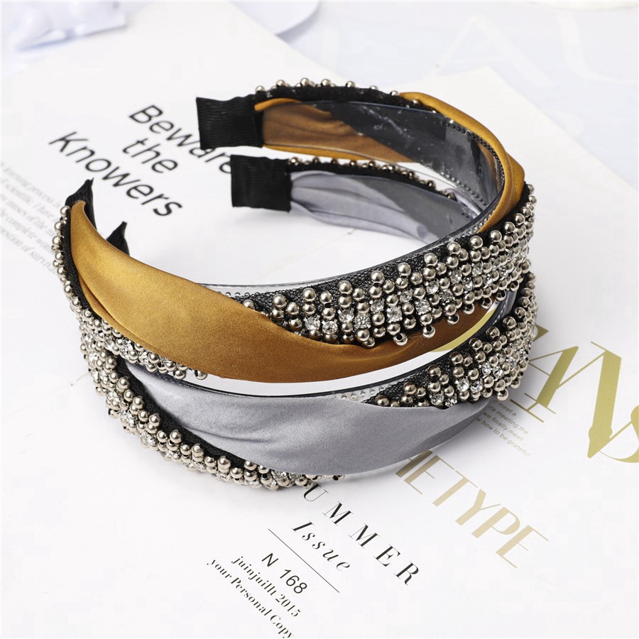 Băng đô cài tóc đính hạt phong cách Hàn Quốc thời trang cho nữ