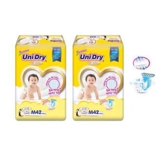 Combo 2 tã dán unidry mẫu mới s48; m42; l 38; xl 34 miếng