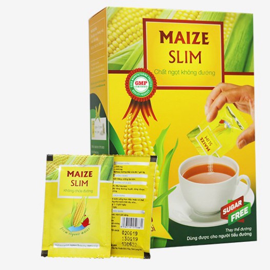 Đường bắp Maize Slim – Đường ăn kiêng cho người tiểu đường, thừa cân, béo phì (50 Gói)