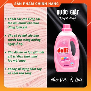 Nước giặt 🇩🇪 DALLI 🇩🇪 Đức, MSP 4012400524303, Chuyên dụng cho LEN & LỤA, Không sử dụng chất tẩy và chất tạo sáng