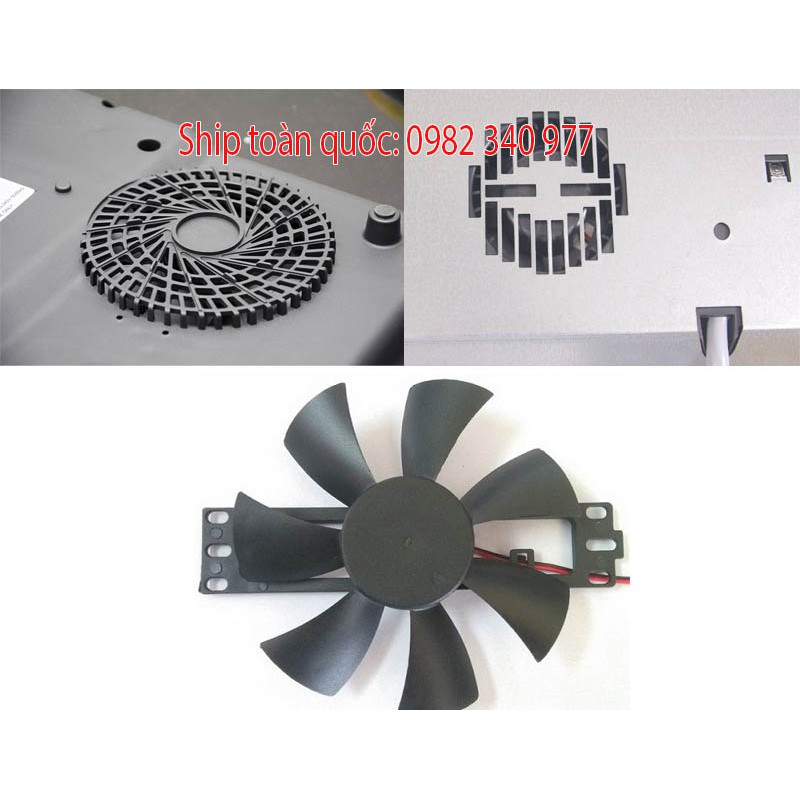 Quạt Bếp từ loại to, bếp hồng ngoại 12-18v - sải cánh 11cm