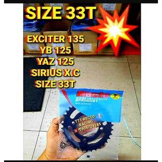 DĨA 33T EXCITER 135/YB 125/YAZ 125/SIRIUS XĂNG CƠ/JUPITER XĂNG CƠ CHÍNH HÃNG RECTO