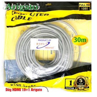 [Mã ELHACE giảm 4% đơn 300K] Dây HDMI 19+1 cáp máy tính, cáp hdmi cao cấp Arigato 30m