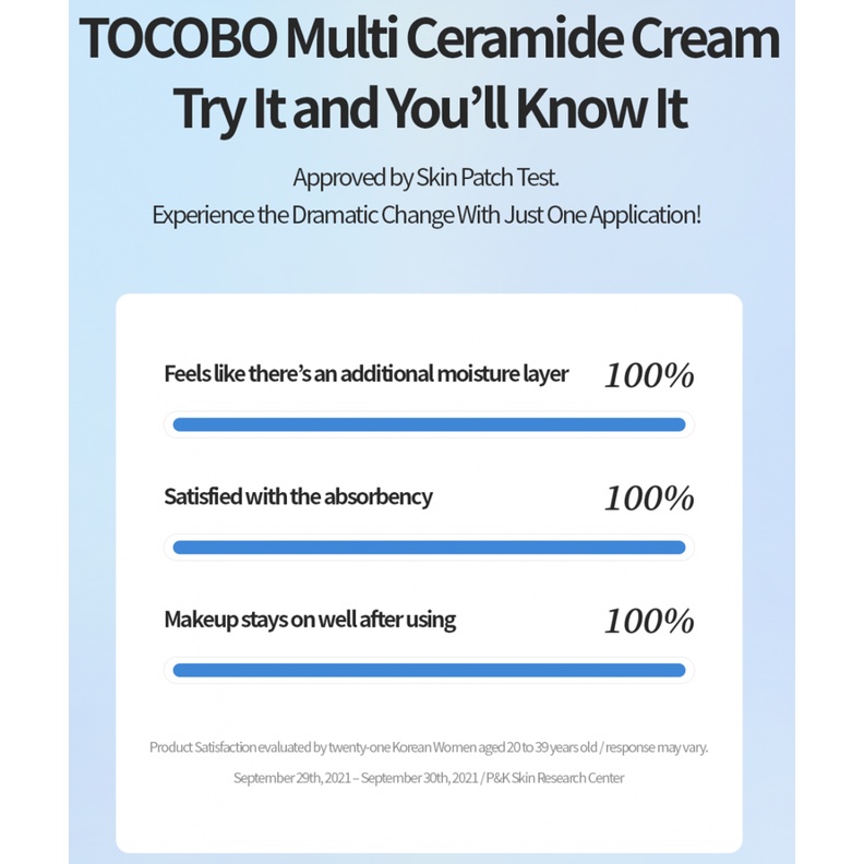 Kem Dưỡng TOCOBO Multi Ceramide Cream Tăng Cường Khả Năng Giữ Ẩm Giúp Làm Dịu Da 50ml
