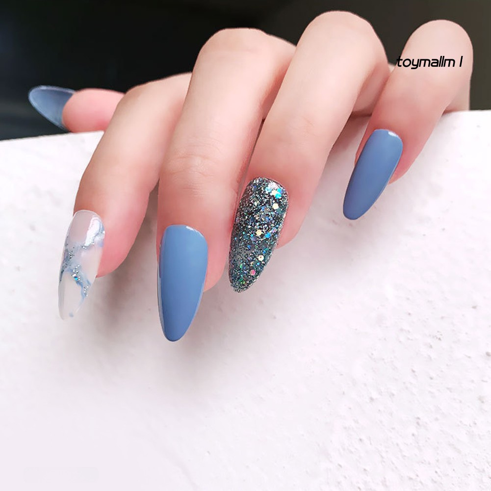 Lọ gel sơn móng kim tuyến 6ml trang trí lấp lánh nhiều màu sắc