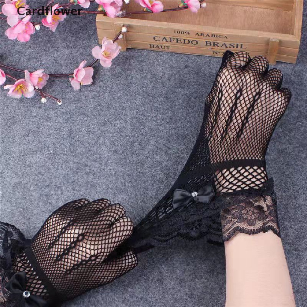Găng Tay Chống Nắng Phối Ren Siêu Mỏng Thoáng Khí Cho Cô Dâu Trong Tiệc Cưới