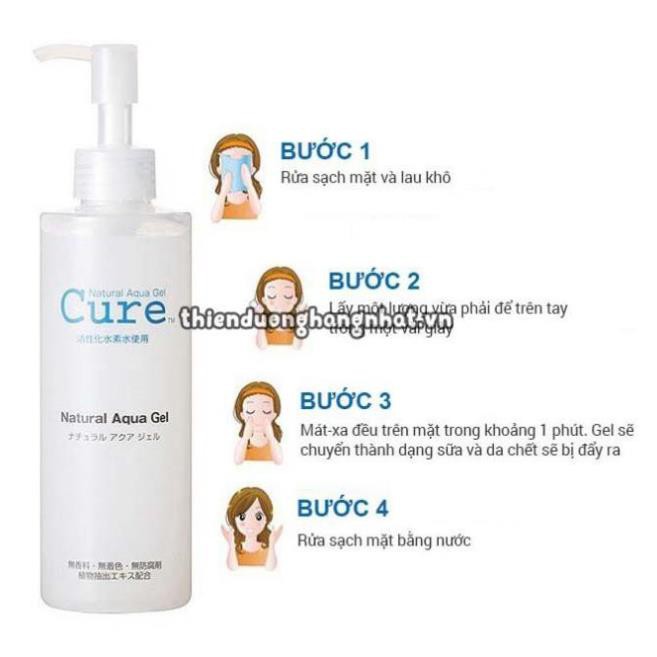 Tẩy Da Chết Cure Natural Aqua Gel 250ml tẩy tế bào chết Cure Hàng Nhật Nội Địa | BigBuy360 - bigbuy360.vn