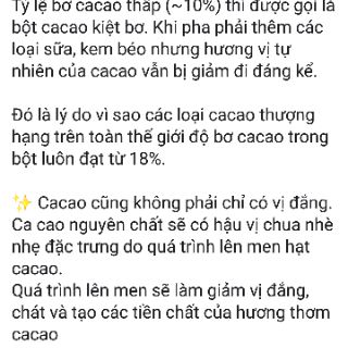 BỘT CA CAO NGUYÊN CHẤT VIỆT NAM
