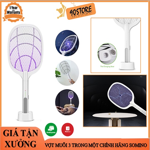 Vợt muỗi THÔNG MINH có chế độ bắt muỗi tự động, đèn Led, đế sạc ĐA NĂNG